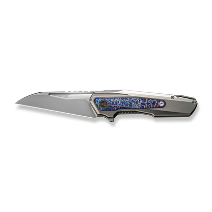 WE Knife Co., Ltd™ Falcaria Frame Lock WE23012B-1 Bead Blasted & Flamed 6AL4V Titanium CPM 20CV Stainless Steel Pocket Knife