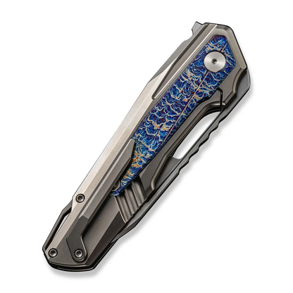 WE Knife Co., Ltd™ Falcaria Frame Lock WE23012B-1 Bead Blasted & Flamed 6AL4V Titanium CPM 20CV Stainless Steel Pocket Knife