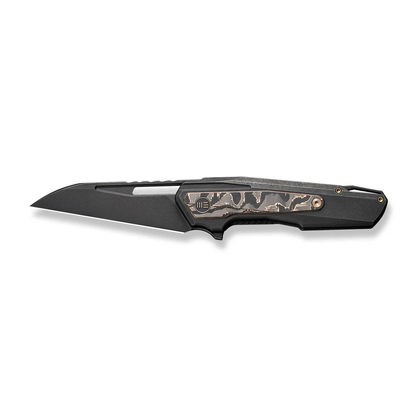 WE Knife Co., Ltd™ Falcaria Frame Lock WE23012B-2 Black 6AL4V Titanium and Copper Foil Carbon Fiber CPM 20CV Stainless Steel Pocket Knife