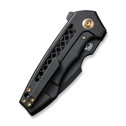 WE Knife Co., Ltd™ Harpen Frame Lock WE23019-1 Black 6AL4V Titanium CPM 20CV Stainless Steel Pocket Knife