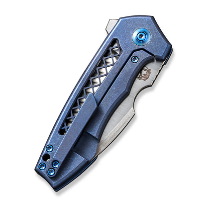 WE Knife Co., Ltd™ Harpen Frame Lock WE23019-2 Blue 6AL4V Titanium CPM 20CV Stainless Steel Pocket Knife