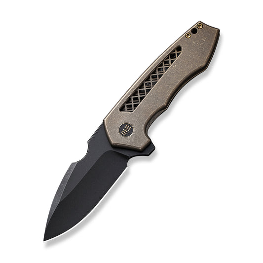WE Knife Co., Ltd™ Harpen Frame Lock WE23019-3 Bronze 6AL4V Titanium CPM 20CV Stainless Steel Pocket Knife
