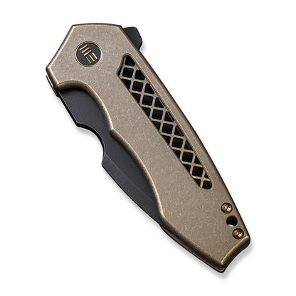 WE Knife Co., Ltd™ Harpen Frame Lock WE23019-3 Bronze 6AL4V Titanium CPM 20CV Stainless Steel Pocket Knife