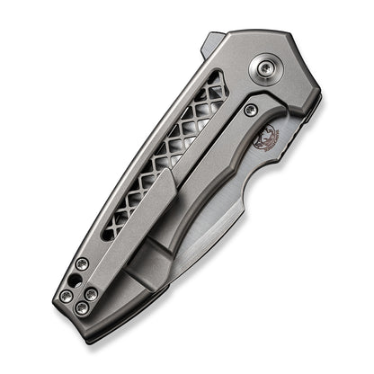 WE Knife Co., Ltd™ Harpen Frame Lock WE23019-4 Gray 6AL4V Titanium CPM 20CV Stainless Steel Pocket Knife