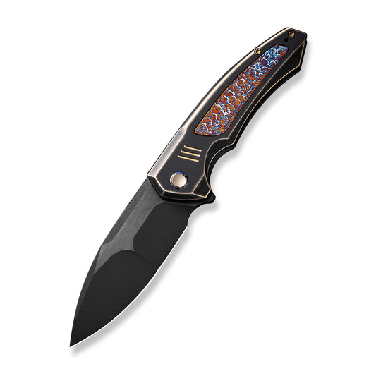 WE Knife Co., Ltd™ Hyperactive Frame Lock WE23030-4 Black/Bronze 6AL4V Titanium and Flamed 6AL4V Titanium Vanax Stainless Steel Pocket Knife