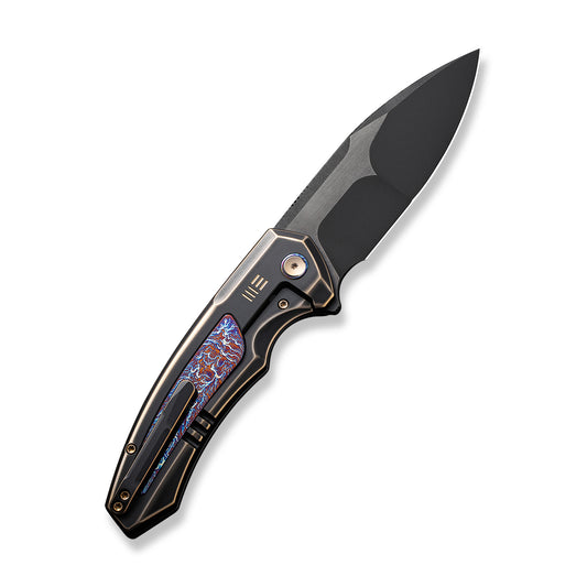 WE Knife Co., Ltd™ Hyperactive Frame Lock WE23030-4 Black/Bronze 6AL4V Titanium and Flamed 6AL4V Titanium Vanax Stainless Steel Pocket Knife