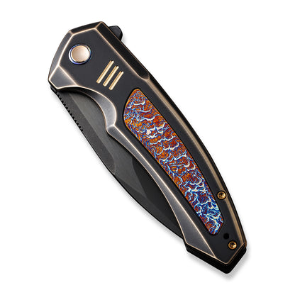 WE Knife Co., Ltd™ Hyperactive Frame Lock WE23030-4 Black/Bronze 6AL4V Titanium and Flamed 6AL4V Titanium Vanax Stainless Steel Pocket Knife