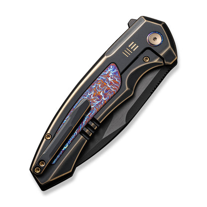 WE Knife Co., Ltd™ Hyperactive Frame Lock WE23030-4 Black/Bronze 6AL4V Titanium and Flamed 6AL4V Titanium Vanax Stainless Steel Pocket Knife