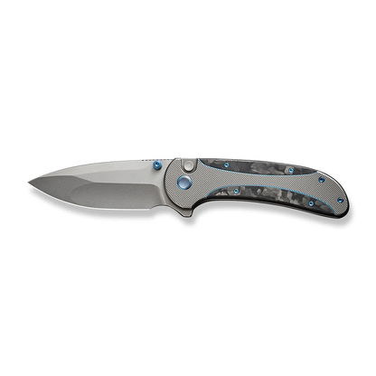 WE Knife Co., Ltd™ Zizzit Button Lock WE23031-3 Marble Carbon Fiber and Titanium CPM 20CV Stainless Steel Pocket Knife