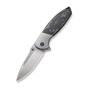 WE Knife Co., Ltd™ Nitro OG Frame Lock WE23035-1 Gray Titanium and Marble Carbon Fiber CPM 20CV Stainless Steel Pocket Knife