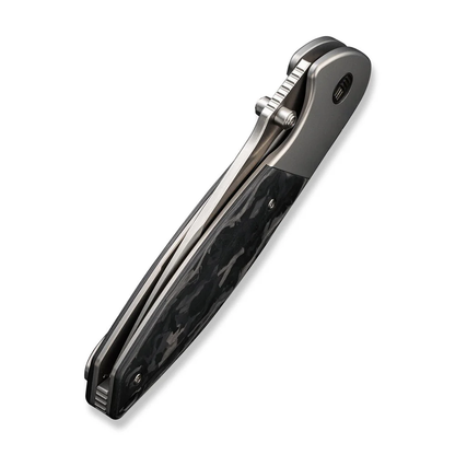 WE Knife Co., Ltd™ Nitro OG Frame Lock WE23035-1 Gray Titanium and Marble Carbon Fiber CPM 20CV Stainless Steel Pocket Knife