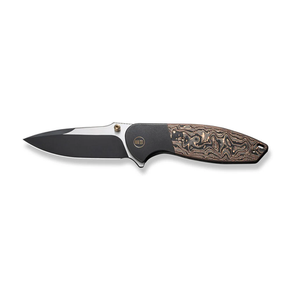WE Knife Co., Ltd™ Nitro OG Frame Lock WE23035-2 Black Titanium and Copper Foil Carbon Fiber CPM 20CV Stainless Steel Pocket Knife