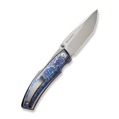 WE Knife Co., Ltd™ Swordfin Liner Lock WE23067-1 Flamed & Gray Titanium CPM 20CV Stainless Steel Pocket Knife