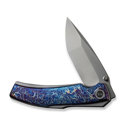 WE Knife Co., Ltd™ Swordfin Liner Lock WE23067-1 Flamed & Gray Titanium CPM 20CV Stainless Steel Pocket Knife