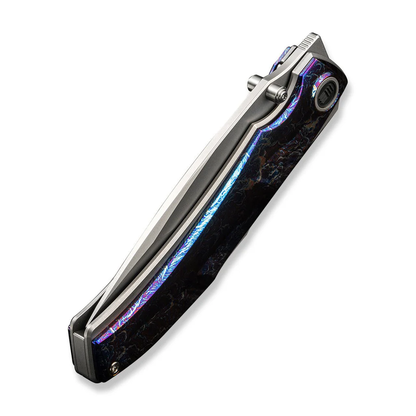 WE Knife Co., Ltd™ Swordfin Liner Lock WE23067-1 Flamed & Gray Titanium CPM 20CV Stainless Steel Pocket Knife
