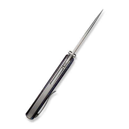 WE Knife Co., Ltd™ Swordfin Liner Lock WE23067-1 Flamed & Gray Titanium CPM 20CV Stainless Steel Pocket Knife