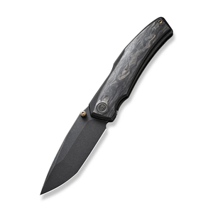 WE Knife Co., Ltd™ Swordfin Liner Lock WE23067-2 Shredded Carbon Fiber and Black Titanium CPM 20CV Stainless Steel Pocket Knife