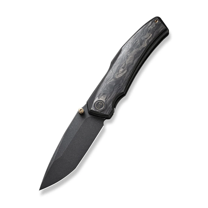 WE Knife Co., Ltd™ Swordfin Liner Lock WE23067-2 Shredded Carbon Fiber and Black Titanium CPM 20CV Stainless Steel Pocket Knife