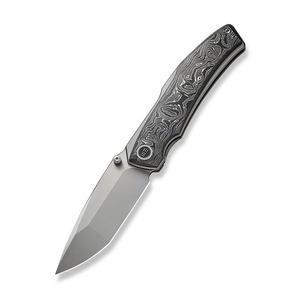 WE Knife Co., Ltd™ Swordfin Liner Lock WE23067-3 Aluminum Foil Carbon Fiber and Gray Titanium CPM 20CV Stainless Steel Pocket Knife
