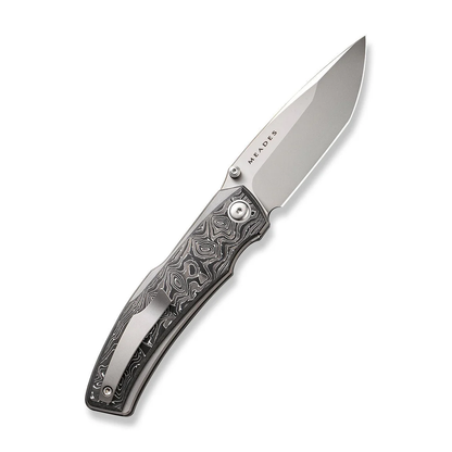 WE Knife Co., Ltd™ Swordfin Liner Lock WE23067-3 Aluminum Foil Carbon Fiber and Gray Titanium CPM 20CV Stainless Steel Pocket Knife