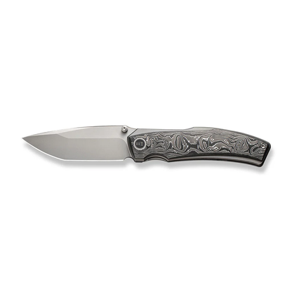 WE Knife Co., Ltd™ Swordfin Liner Lock WE23067-3 Aluminum Foil Carbon Fiber and Gray Titanium CPM 20CV Stainless Steel Pocket Knife