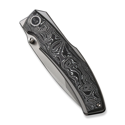 WE Knife Co., Ltd™ Swordfin Liner Lock WE23067-3 Aluminum Foil Carbon Fiber and Gray Titanium CPM 20CV Stainless Steel Pocket Knife