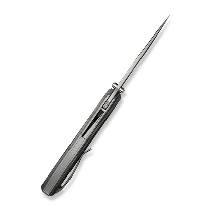 WE Knife Co., Ltd™ Swordfin Liner Lock WE23067-3 Aluminum Foil Carbon Fiber and Gray Titanium CPM 20CV Stainless Steel Pocket Knife