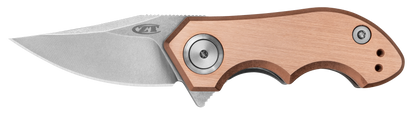 Zero Tolerance Knives™ 0022 Frame Lock 0022CU Solid Copper and Titanium CPM-20CV Stainless Steel Pocket Knife