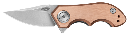 Zero Tolerance Knives™ 0022 Frame Lock 0022CU Solid Copper and Titanium CPM-20CV Stainless Steel Pocket Knife